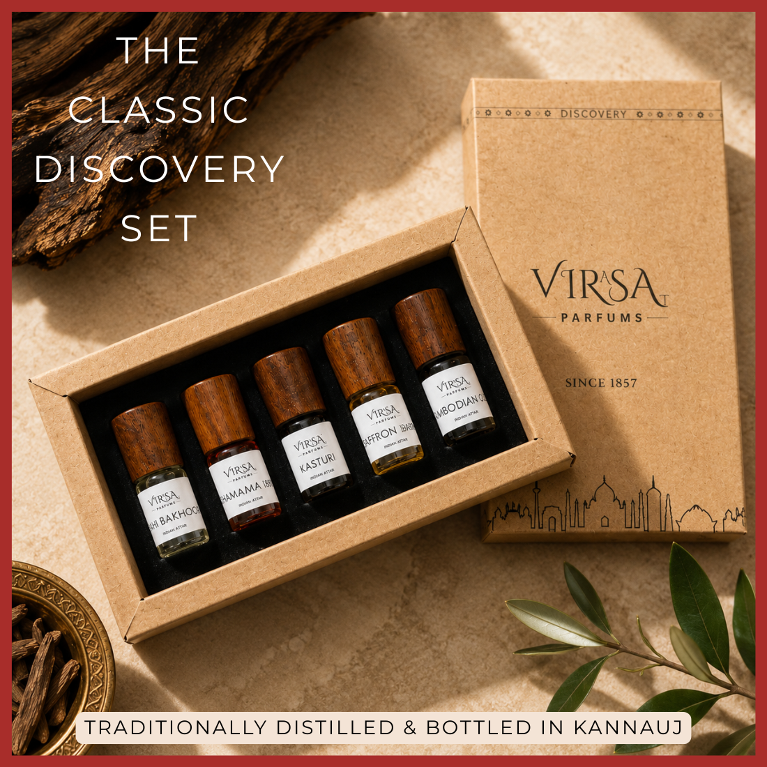 Classic Attars | Discovery Set of 5 | Handcrafted in Kannauj