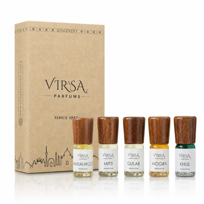 Heritage Indian Attars | Discovery Set of 5 | Handcrafted in Kannauj