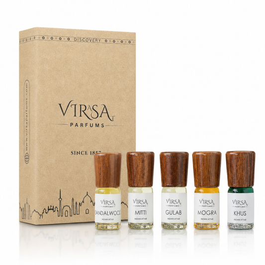 Heritage Indian Attars | Discovery Set of 5 | Handcrafted in Kannauj