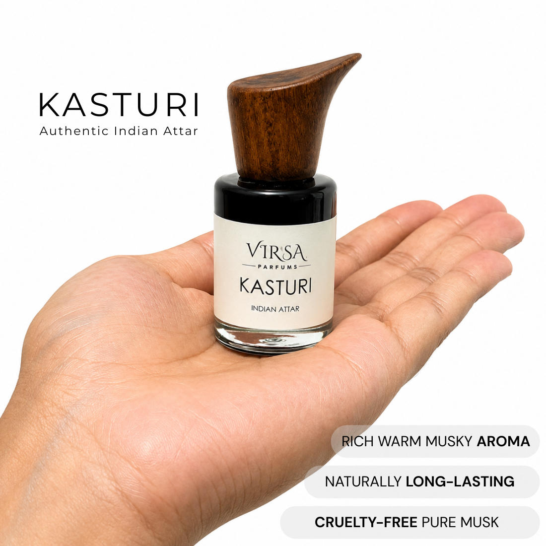 Kasturi | Authentic Indian Attar | Plant-Based Musk Attar