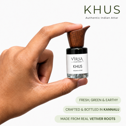 Khus Attar | Authentic Indian Vetiver Attar