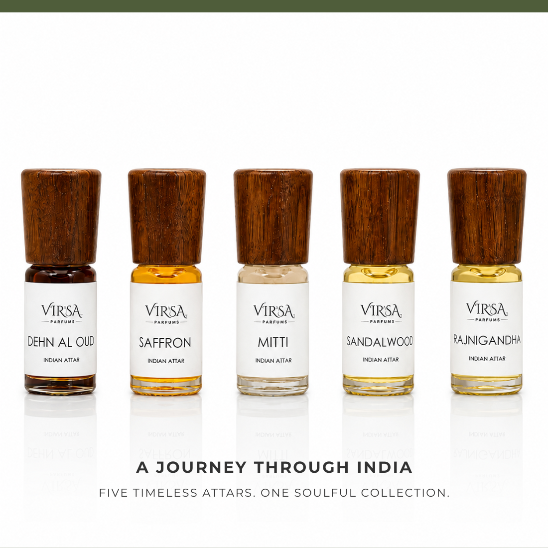 Soul of India | Discovery Set of 5 Attars | Handcrafted in Kannauj