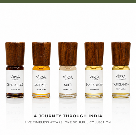 Soul of India | Discovery Set of 5 Attars | Handcrafted in Kannauj