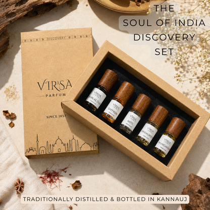 Soul of India | Discovery Set of 5 Attars | Handcrafted in Kannauj